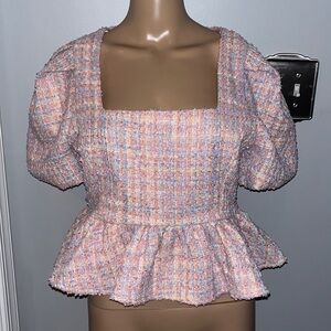 Endless Rose Tweed Top